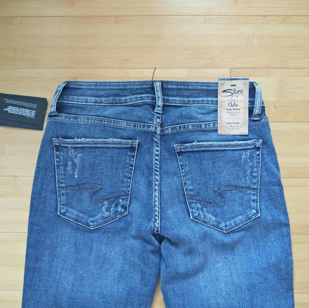-NWT- Silver Jeans Suki Super Skinny Jeans 27 - Picture 6 of 14